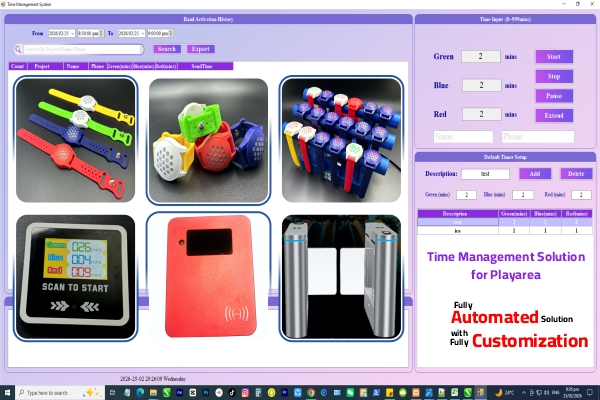 PWC Time Management System - Timer Wristbands